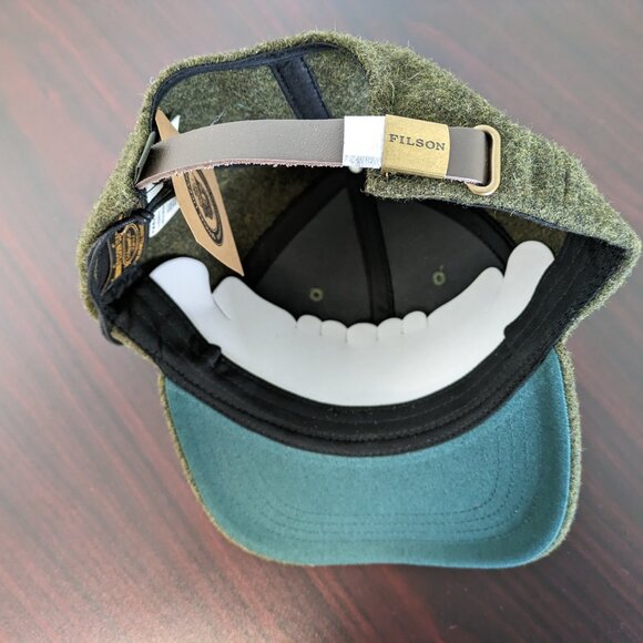 NWT FILSON SMOKEY BEAR LOGGER CAP HAT MACKINAW WOOL FOREST GREEN - Picture 4 of 5